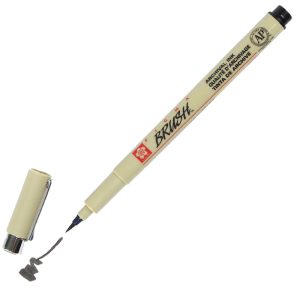 Caneta Pigma Brush negro nº49