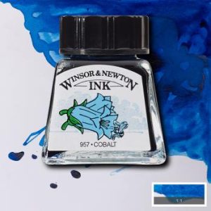 Tinta da china 14ml azul cobalto Winsor 