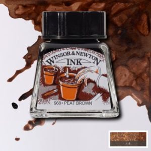 Tinta da china 14ml Castanho de turba