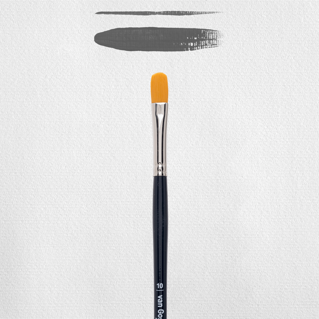 Pincel pelo sintético língua de gato cabo curto ref195 nº10 Van Gogh