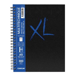 Diário gráfico A5 XL Mixed média 300grs 68 páginas Canson
