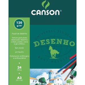 Bloco de Desenho Canson Papel Cavalinho A3 120g