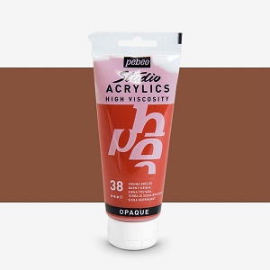 Acrilico studio 100ml 38 Burt siena opaco Pebeo 