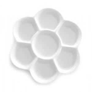 Paleta de porcelana 15cm Flor
