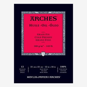 Bloco oleo 31x41 12 folhas Arches
