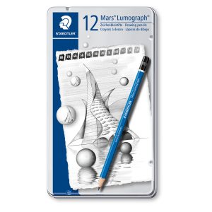 CX 12 lápis grafite ( 8B;2H ) Mars Lumograph Staedtler