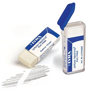 Borracha branca com caixa Lyra