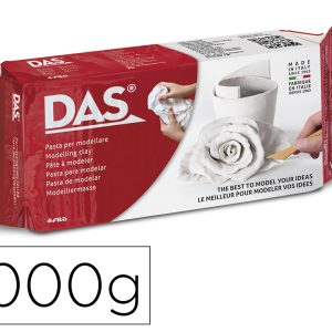 Pasta modelar branca 1 kg DAS