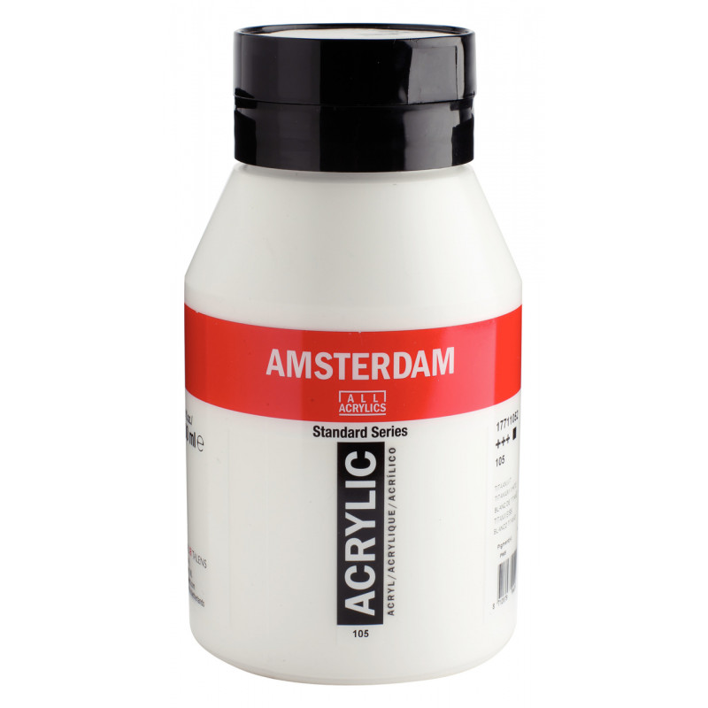 Acrílico Branco titaneo 105 1Litro Amsterdam