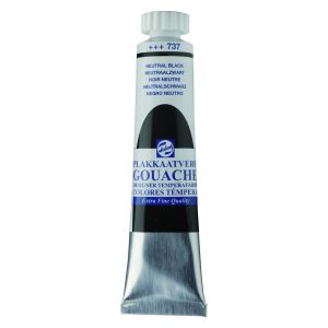 Guache Talens 20ml nº 737 Negro neutro