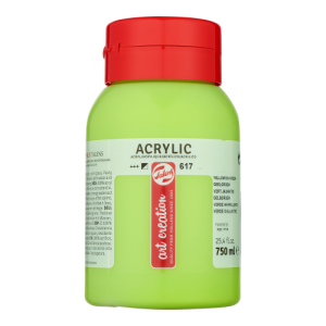 Acrilico 750ml 617  Art creation Verde amarelado