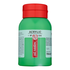 Acrilico 750ml 618 Art creation Verde permanente