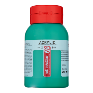 Acrilico 750ml 619  Art creation Verde permanente escuro