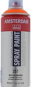 Spray acrilico 400ml n 257 Laranja fluorescente Amsterdam 