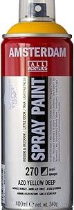 Spray acrilico 400ml n 270 Amarelo Azo escuro Amsterdam 