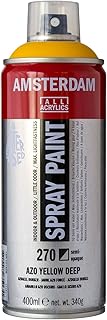 Spray acrilico 400ml n 270 Amarelo Azo escuro Amsterdam