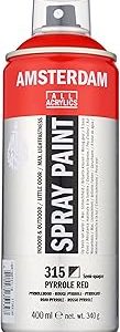 Spray acrilico 400ml n 315 Vermelho pyrole Amsterdam 