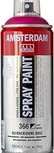 Spray acrilico 400ml n 366 Rosa quinacridona Amsterdam 