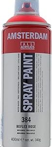 Spray acrilico 400ml n 384 Rosa fluorescente Amsterdam 