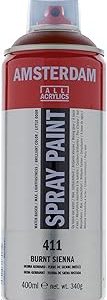 Spray acrilico 400ml n 411 Terra siena tostada Amsterdam 
