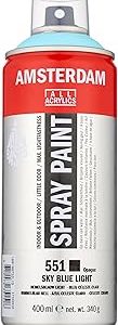 Spray acrilico 400ml n 551 Azul celeste claro Amsterdam 