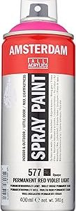 Spray acrilico 400ml n 577 Violeta vermelho permanente claro Amsterdam 