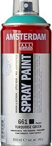 Spray acrilico 400ml n 661 Verde turquesa Amsterdam 
