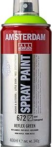 Spray acrilico 400ml n672 Verde fluorescente Amsterdam 