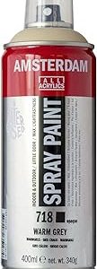 Spray acrilico 400ml n 718 Cinza quente Amsterdam 