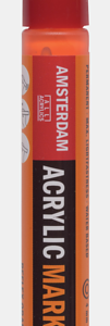 Marcador Amsterdam tamanho M nº257 Laranja fluorescente