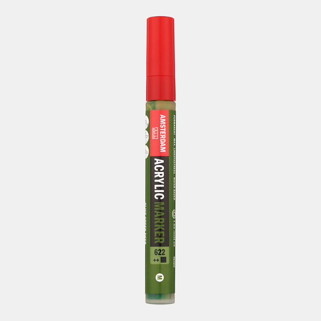 Marcador Amsterdam tamanho M nº622 Verde oliva escuro
