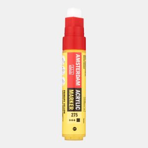 Marcador Amsterdam tamanho L nº275 Amarelo primário