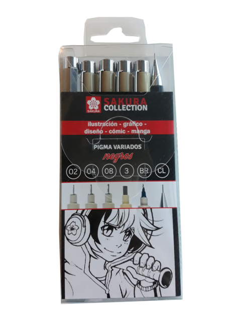 Set de 6 pigma design e grafite