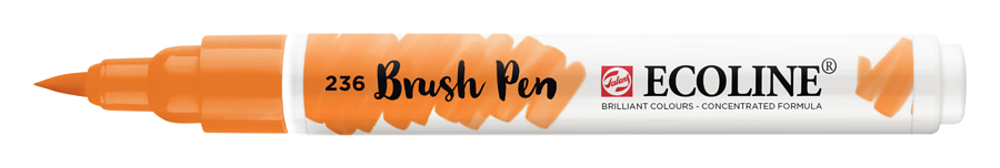 Ecoline brush pen nº236 Laranja claro