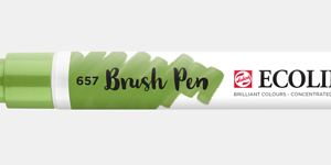 Ecoline brush pen nº657 Verde bronze