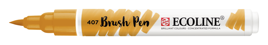 Ecoline brush pen nº407 Ocre escuro