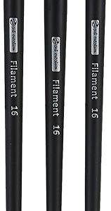 cj. 3 Pinceis sinteticos XL nº16 cabo comprido Artecreation