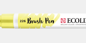 Ecoline brush pen nº226 Amarelo pastel