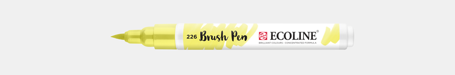 Ecoline brush pen nº226 Amarelo pastel