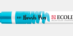 Ecoline brush pen nº551 Azul celeste claro