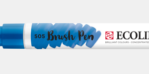Ecoline brush pen nº505 Azul ultramar claro