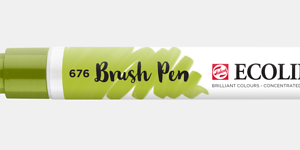 Ecoline brush pen nº676 Verde erva