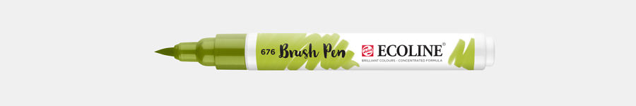 Ecoline brush pen nº676 Verde erva