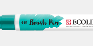 Ecoline brush pen nº661 Verde turquesa
