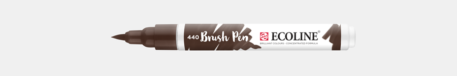 Ecoline brush pen nº440 Sépia escuro