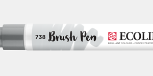 Ecoline brush pen nº738 Cinza frio claro