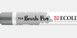 Ecoline brush pen nº704 Cinza