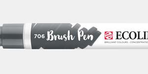 Ecoline brush pen nº706 Cinza escuro