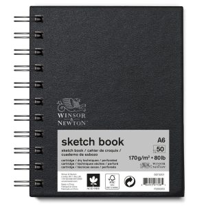  Sketch Book A6 170grs com argolas Winsor 