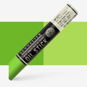 Oleo em stick 871 verde amarelado brilhante S1 38ml Sennelier